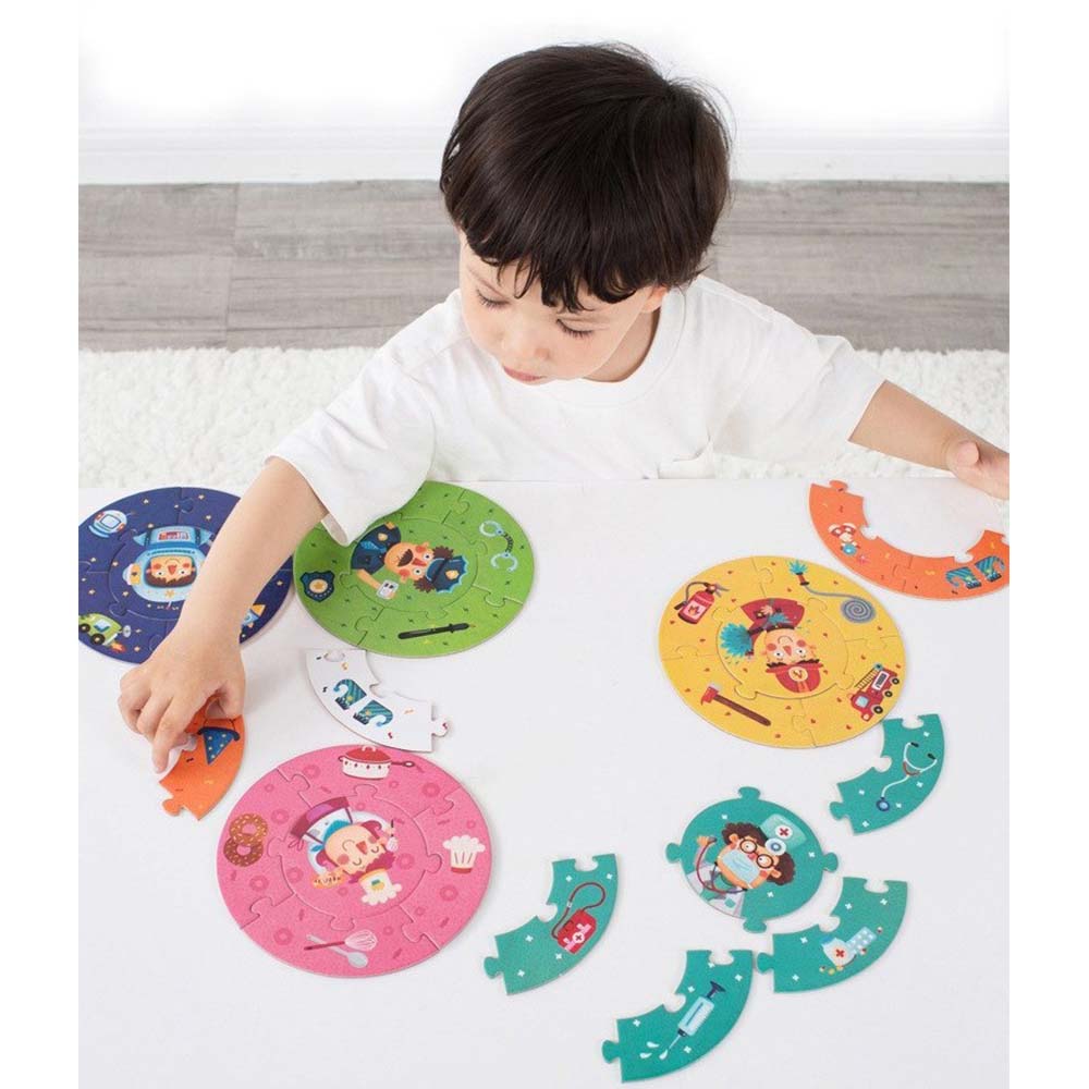 Mideer - Round Puzzle - Who am I? - Mulipack 5pc ea - 30pc