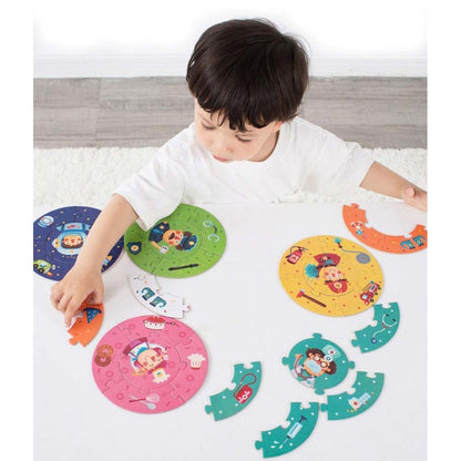 Mideer - Round Puzzle - Who am I? - Mulipack 5pc ea - 30pc
