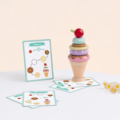 TookyToy - Making An Ice Cream - Stacking & Sequencing Activity Toy