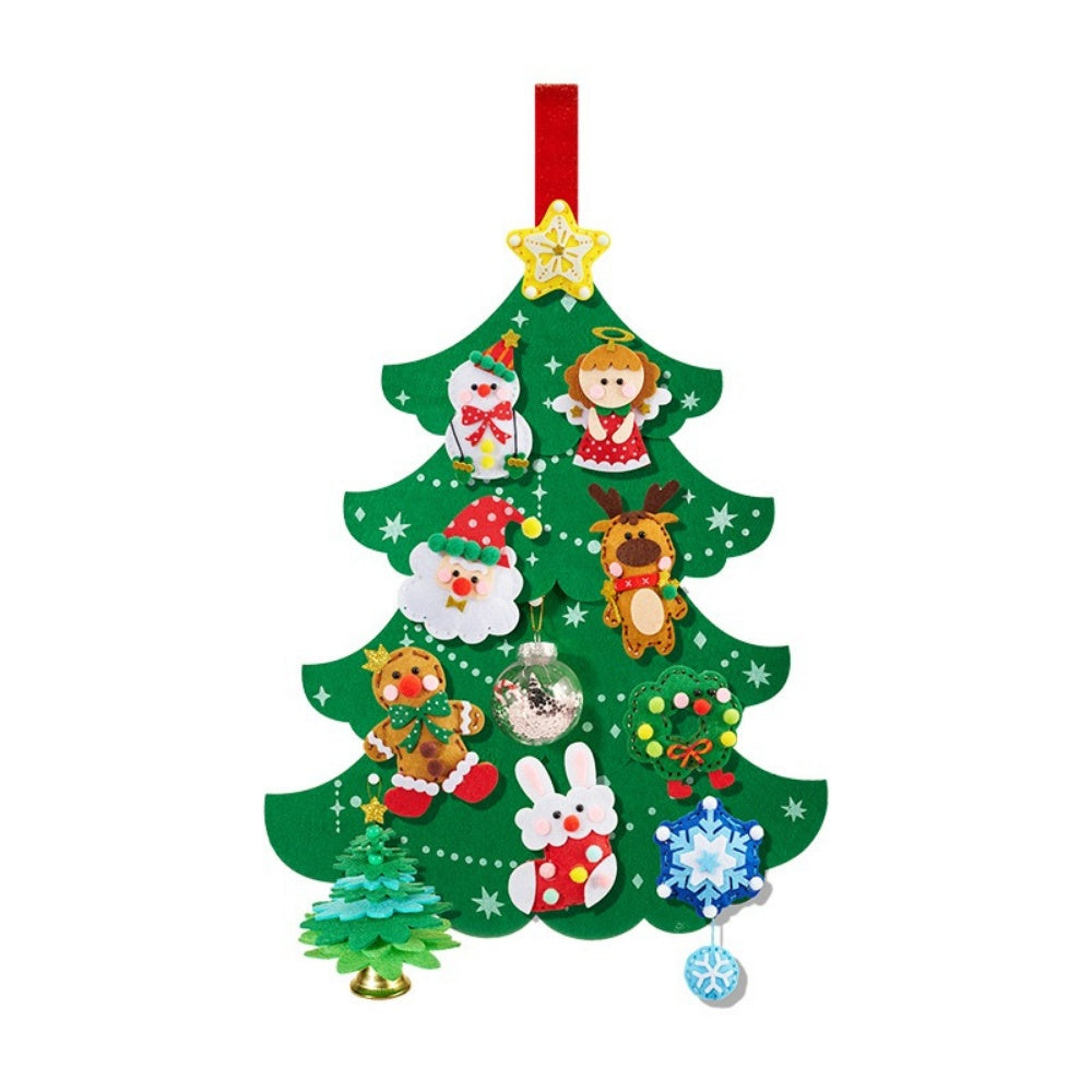 Mideer - 12-in-1 Christmas Arts & Crafts Handcraft DIY Felt Decoration Set