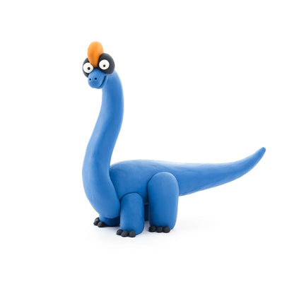 Hey Clay - Modelling Air-Dry Clay with Fun Interactive App - Brachiosaurus, series Dinos, 3 cans