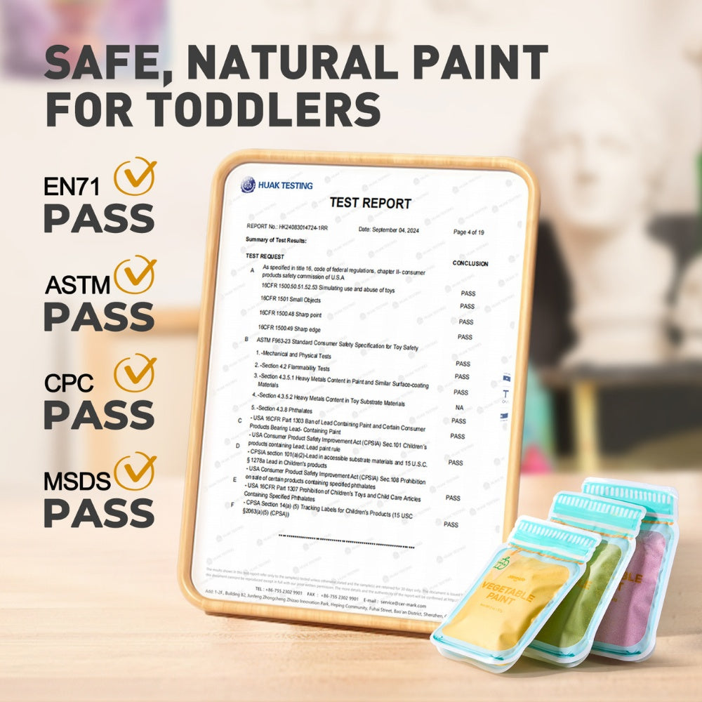 Jar Meló - Baby Safe Vegetable Powder Finger Paint - 10 Colours