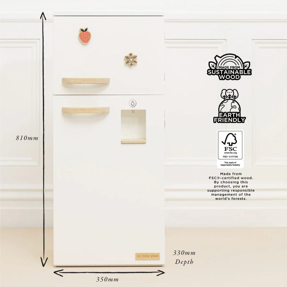 Le Toy Van - Wooden Freestanding Fridge Freezer - 10pcs