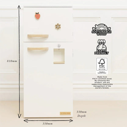 Le Toy Van - Wooden Freestanding Fridge Freezer - 10pcs