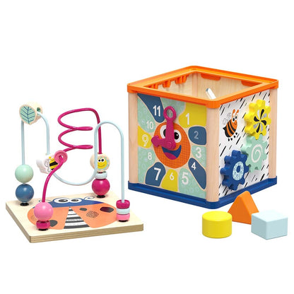 TopBright - 5-in-1 Insect Play Cube: Montessori Activity Toy