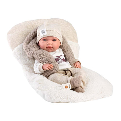 Llorens - Newborn Baby Boy With Cushion, Clothing And Accessories: Nico- 40 cm