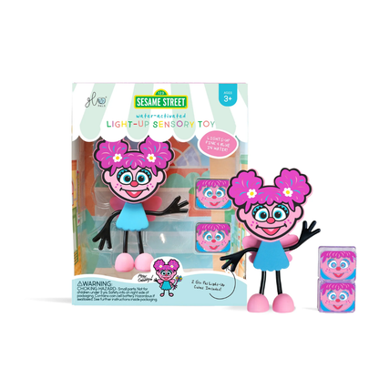Glo Pals - Water Activated Light-Up Sensory Toys - Abby Sesame Street