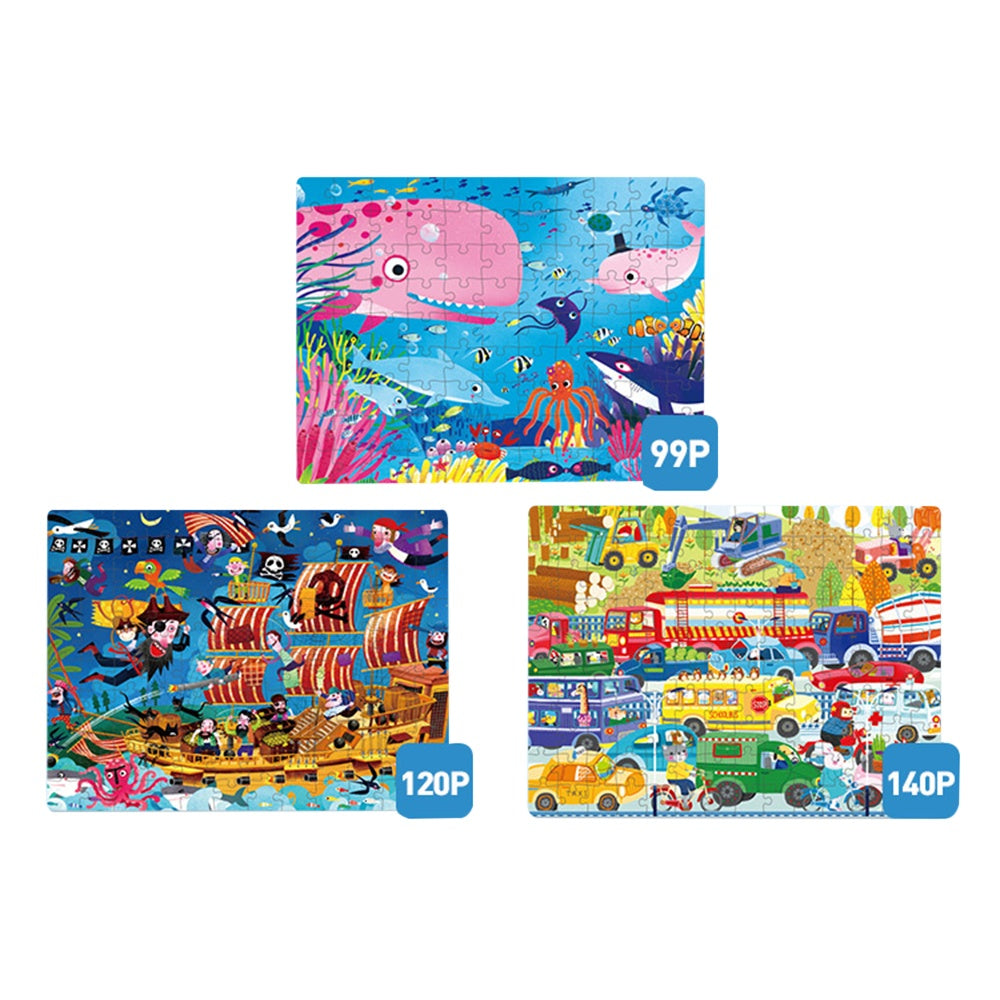 Mideer - Level Up Jigsaw Puzzle for Kids - 3-in-1 - Level 5 Adventure Trip