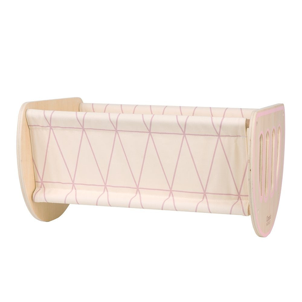 Classic World - Pretend & Play - 2-in-1 Modern Doll Cradle & Bed