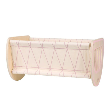 Classic World - Pretend & Play - 2-in-1 Modern Doll Cradle & Bed