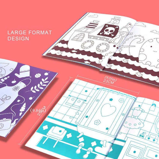 Mideer - Colouring book - Pink Bubble Party