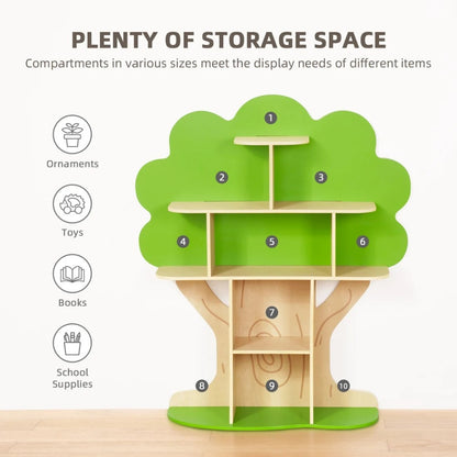 TookyToy - Tree Bookshelf for Kids Reading Nook
