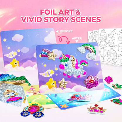 Jar Meló - Foil Arts & Crafts Set - Peel & Stick Activity - Fairy World