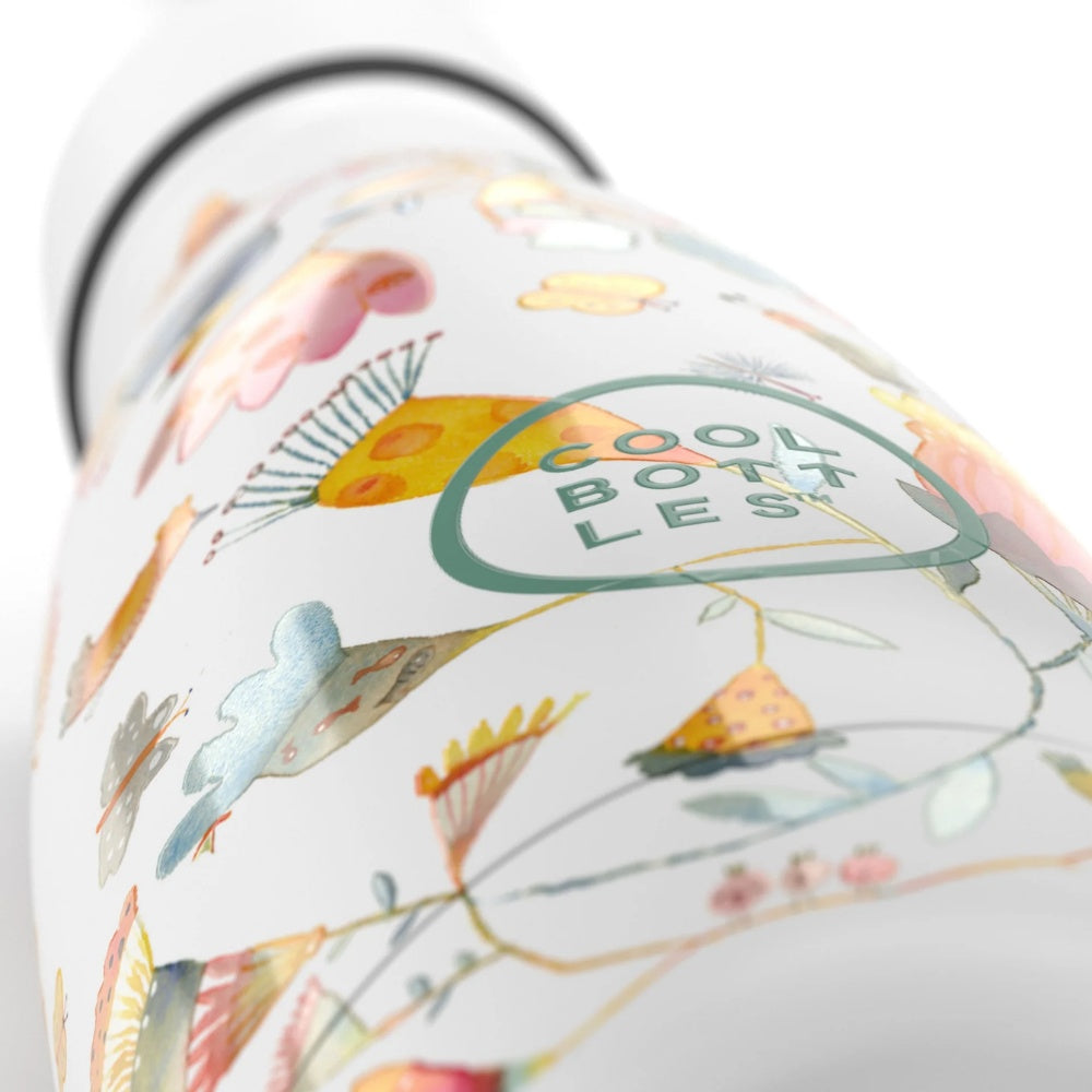 Cool Bottles - Kids Triple-Insulated Water Bottle - Spring Flowers 260ml