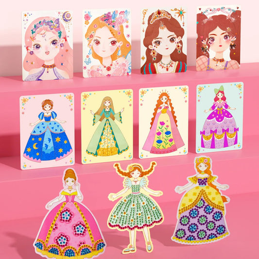 Mideer - 3-in-1 Makeup and Dress Up Arts & Crafts Book Set: Princess Fantasy Makeup - Motherhood