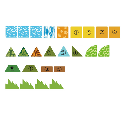 Magnetic Tiles - Safari Animals Set - 30 Pieces