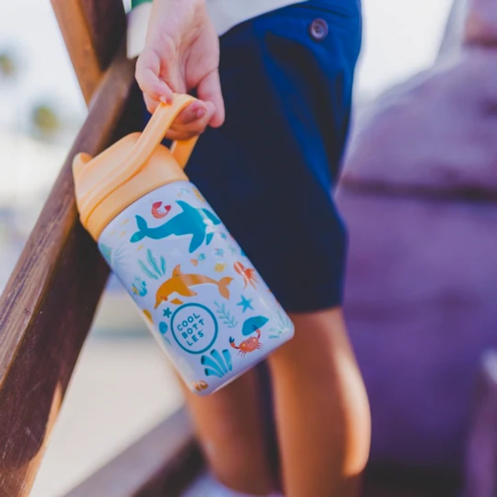 Cool Bottles - Kiddies Triple-Insulated Water Bottle - Underwater World 350ml