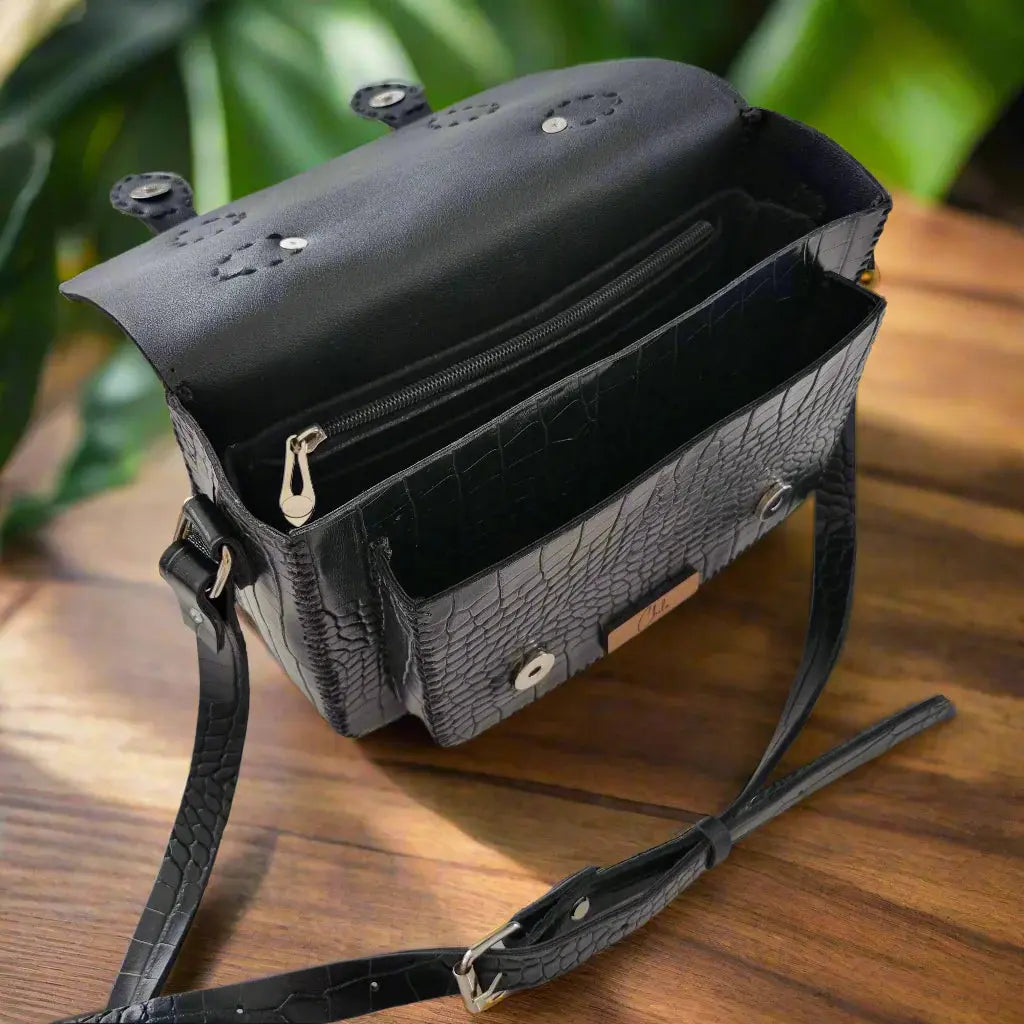 Chilo Designs - Obsidian Opulence Satchel - Motherhood