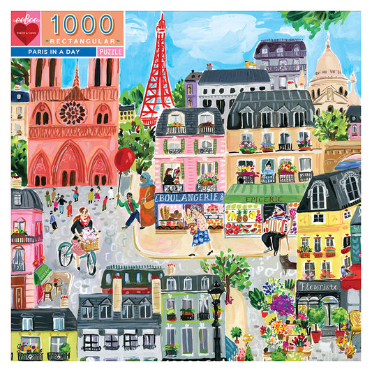 eeBoo - Paris in a Day - 1000 Piece Puzzle