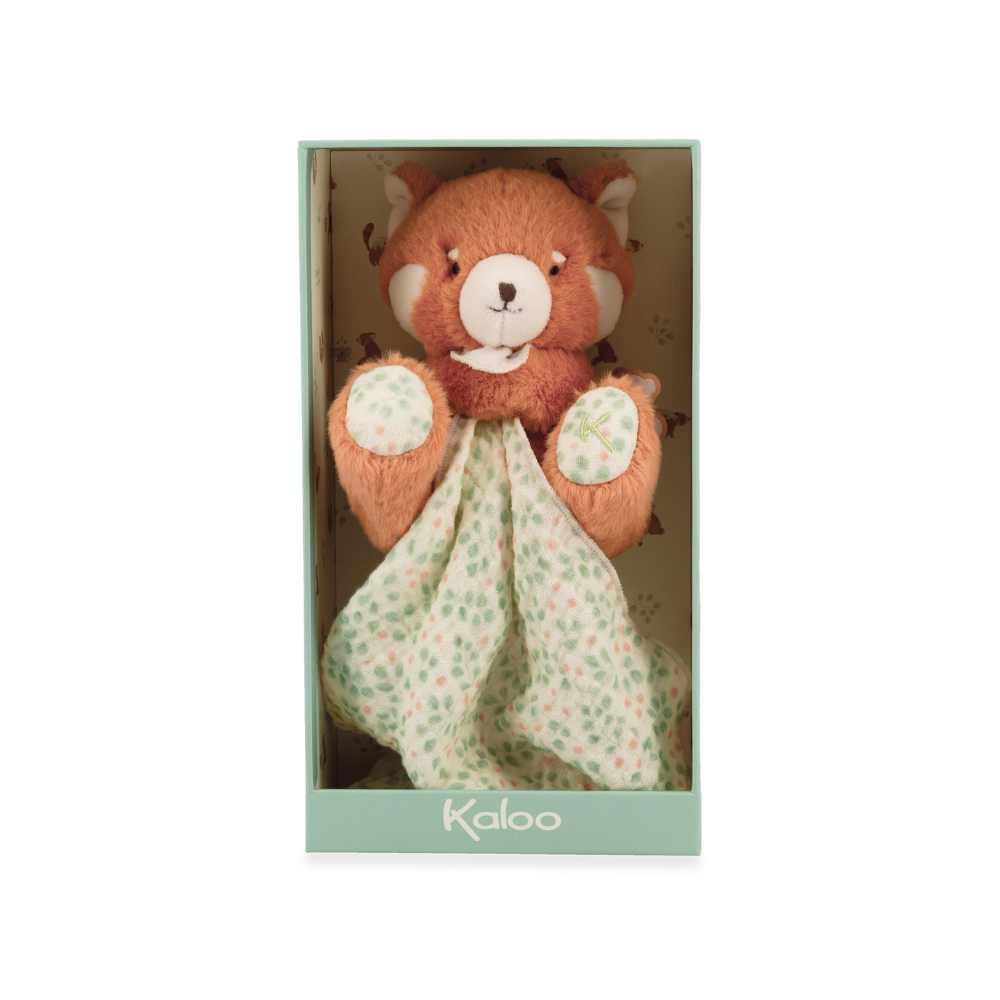 Kaloo - Comforter - Red Panda with Muslin