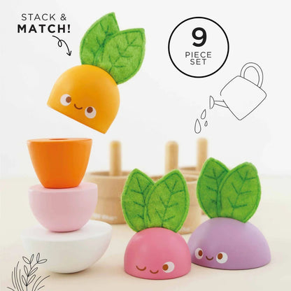 Le Toy Van - Wooden Stacking Veggies - 9pcs