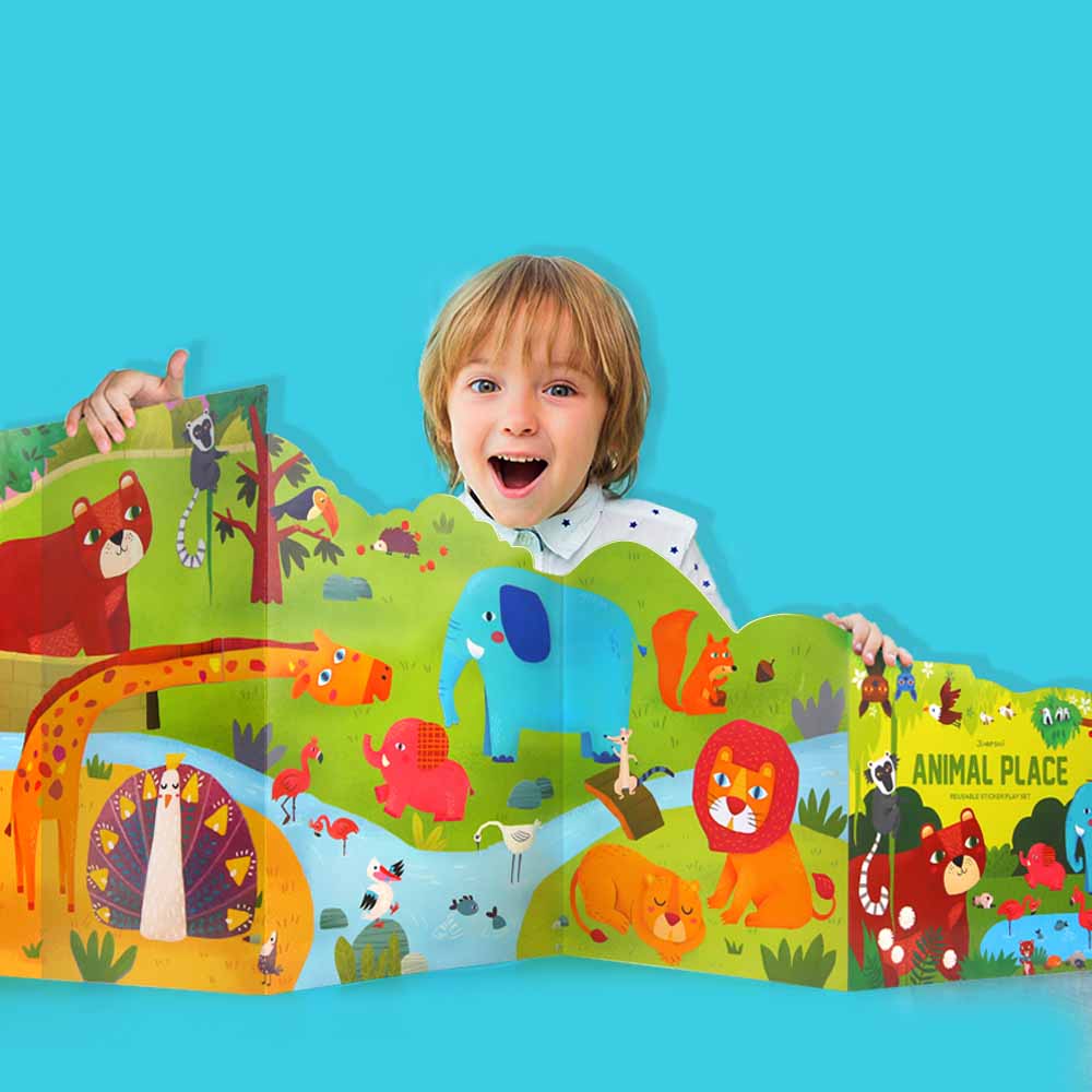 Jar Meló - Reusable Sticker Play Set - Animal Place