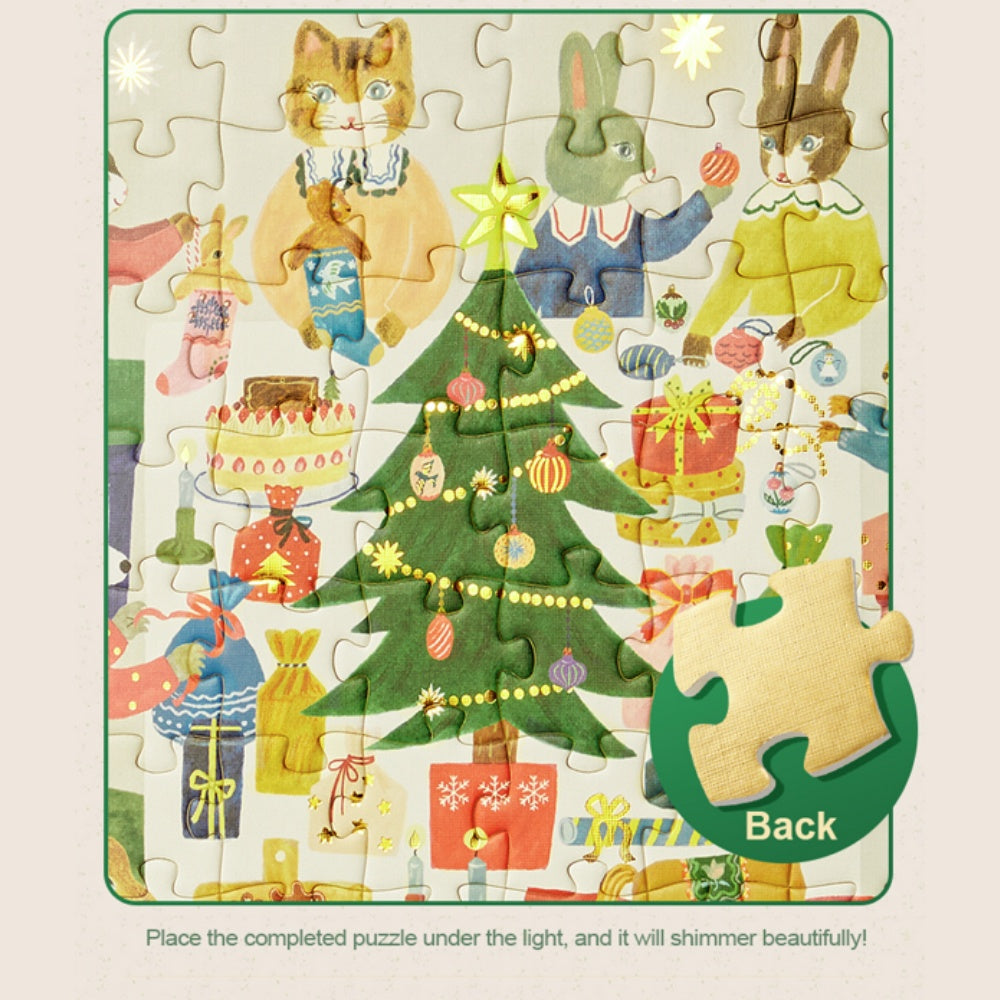 Mideer - Christmas Gift Box - 120 Piece Puzzle