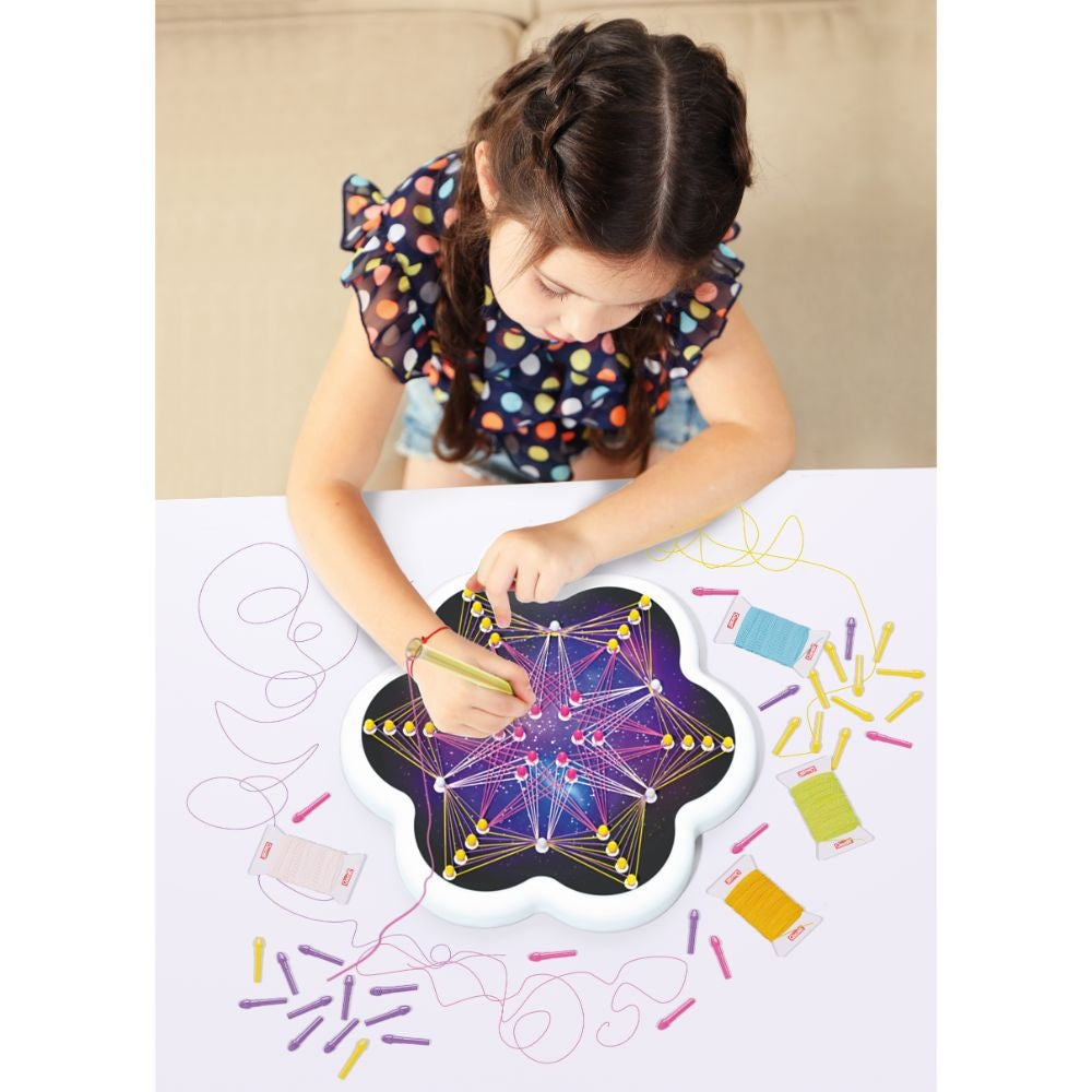 Quercetti - Mandala String Art Kit - Threading & Picture Creation Activity