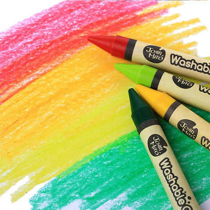 Jar Meló - Wax Crayons - Washable Non-Toxic - 24 Colours