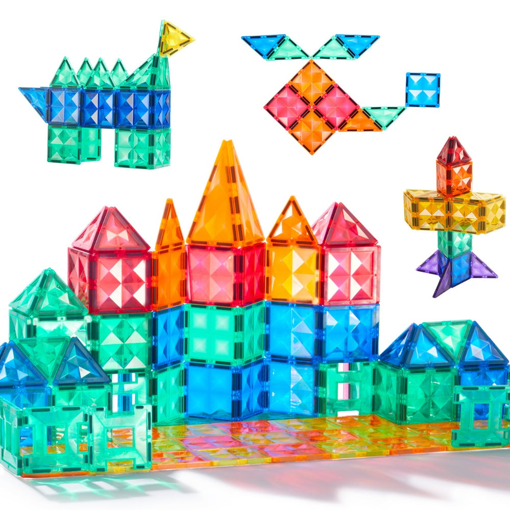 Mideer - Colourful Magnetic Tiles Building Set - 60pcs
