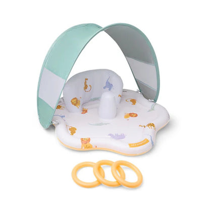 Swim Essentials - Baby Splash Mat with Sunshade - Wild Life 76cm