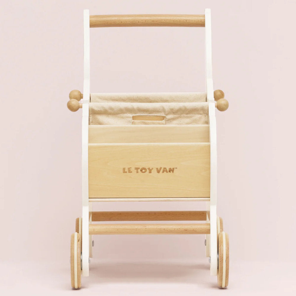 Le Toy Van - Wooden Shopping Grocery Trolley & Bag