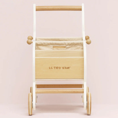 Le Toy Van - Wooden Shopping Grocery Trolley & Bag