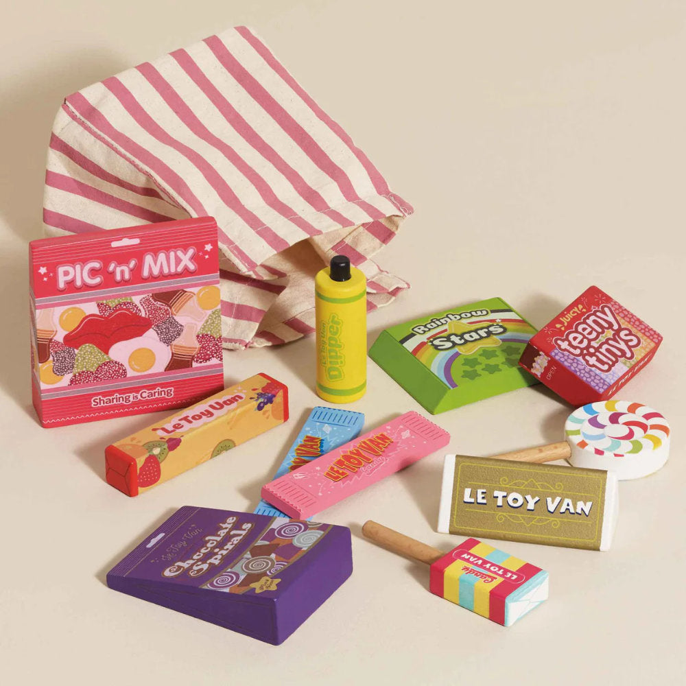 Le Toy Van - Wooden Retro Sweets and Candy Set - 11pcs