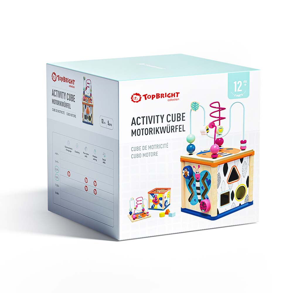 TopBright - Insect-Themed Play Cube Activity Toy