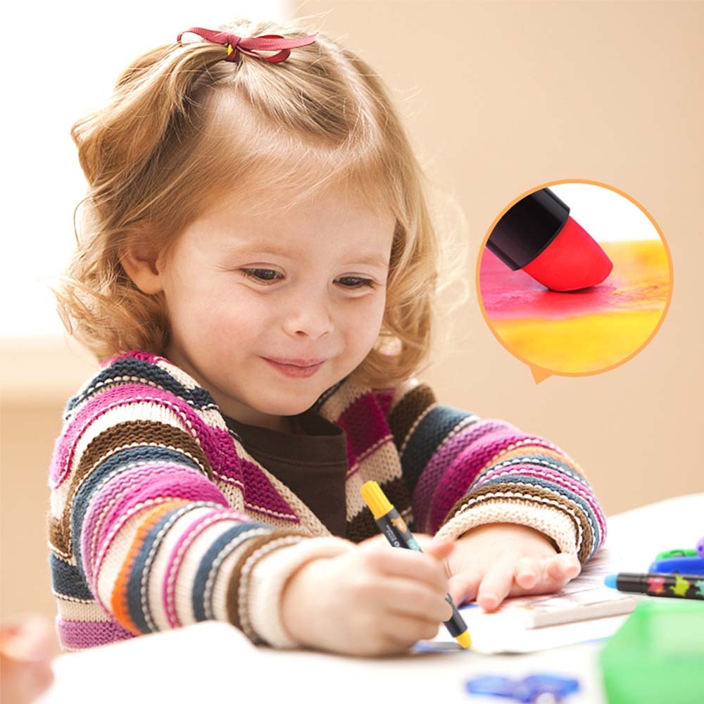 Jar Meló - Silky Crayon Washable Baby Roo - 6 Colours