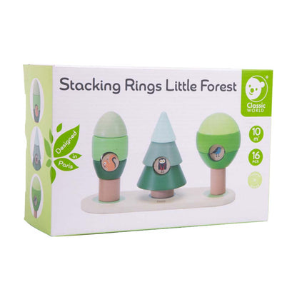 Classic World - Wooden Stacking Toy - Little Forest - 16pcs