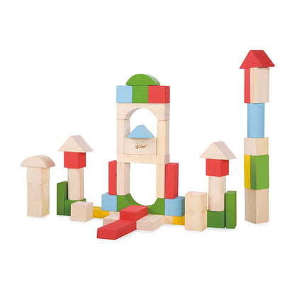 Classic World - Wooden Building Blocks - Junior Blocks - 50pcs