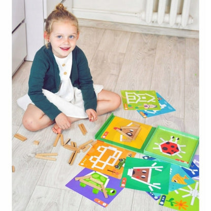 TookyToy - Creative Math Sticks: Patterning Activity Set