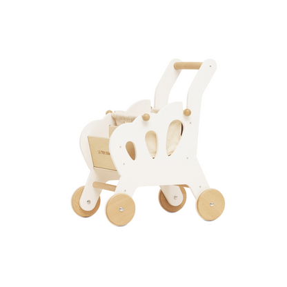 Le Toy Van - Wooden Shopping Grocery Trolley & Bag