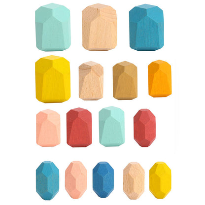 TookyToy - Wooden Stacking Stones