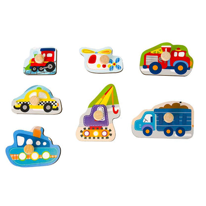 Classic World - Peg Puzzle - Traffic - 7pcs