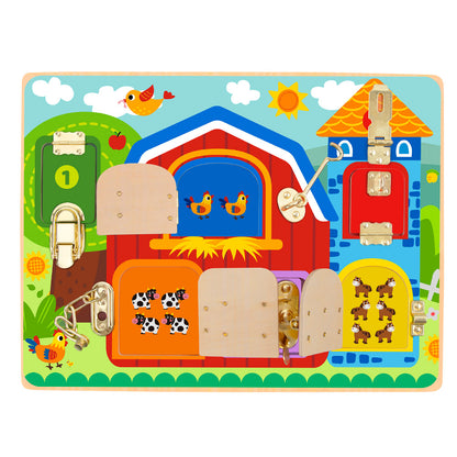 TookyToy - Latches Activity Activity Busy Board - Motherhood