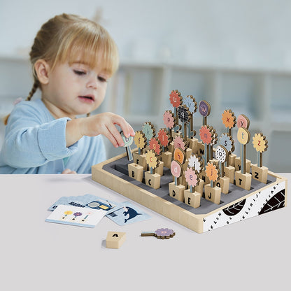TopBright - ABC Flowers Spelling & Vocabulary Game with Activity Cards
