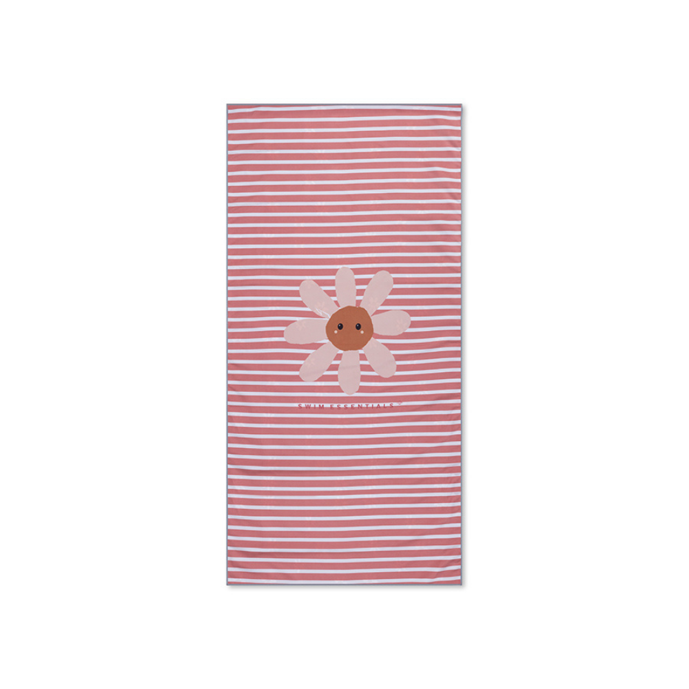 Swim Essentials - Microfiber Beach Towel - Daisy Flower - 135x65 cm
