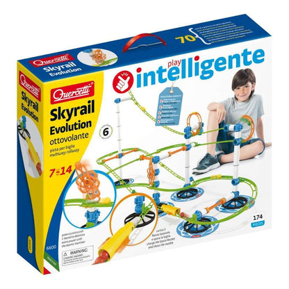 Quercetti - Skyrail Evolution Multi-Way Roll-Way Marble Run - Motherhood