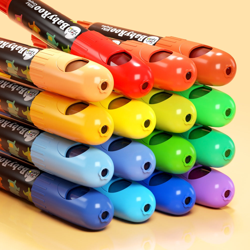 Jar Meló - Twistable Silky Crayons - Washable - 24 Colours