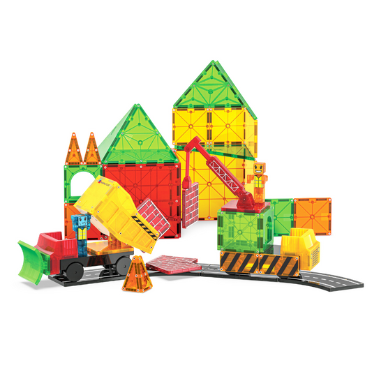 Magna-Tiles - Magnetic Construction Set - Builder XL - 50pcs