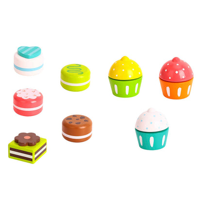 TookyToy - Pretend Play Pink Dessert Stand Toy Set - Motherhood