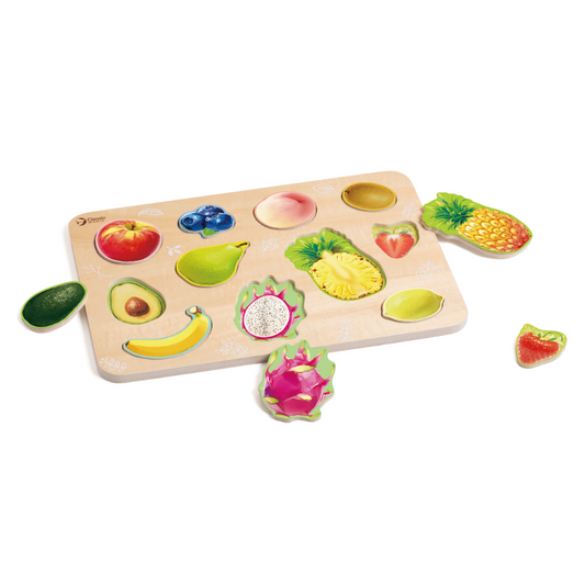 Classic World - Wooden Puzzle - Fruit - 12pcs